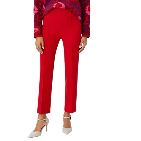 Ann Taylor Pants - Ann Taylor Side-Zip Pencil Pant in Red 🔴 
Size 14
